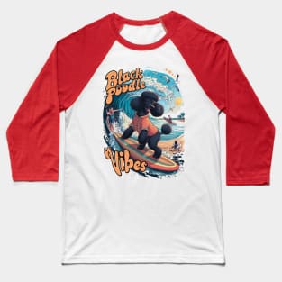 Wave Rider: A Black Poodles Surfing Adventure Baseball T-Shirt